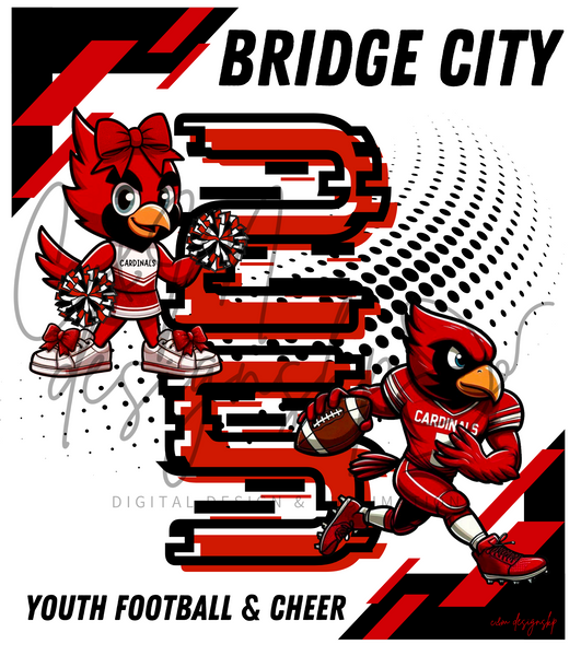 BCYFC 2025 Cheer & Football League Shirt