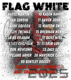 BCYFC 2025 Roster Shirts - Football Flag White