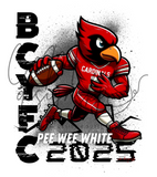 BCYFC 2025 Roster Shirts - Football Pee Wee White