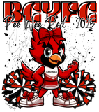 BCYFC 2025 Roster Shirts - Cheer Pee Wee Red