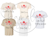 Lone Star Two Tone Stripes Red/Blue Adult Short Sleeve