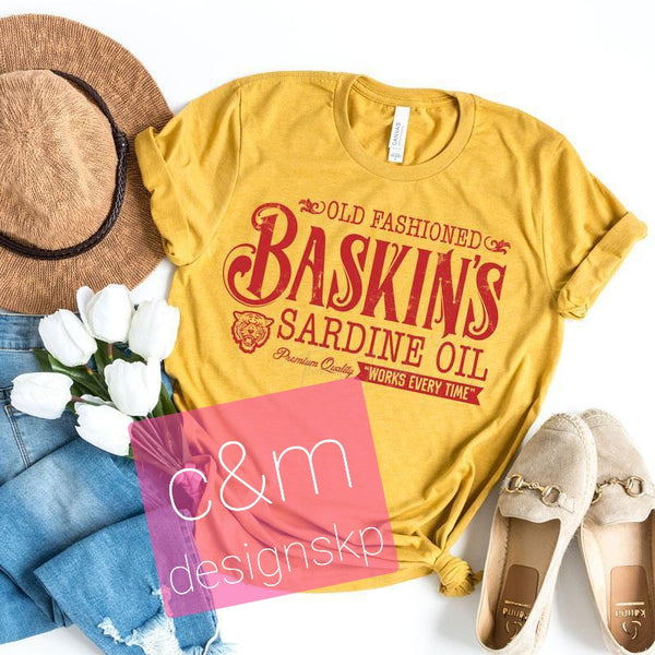 Baskins Sardine Oil Tshirt