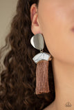 TERRA TRICOLOR BRASS EARRINGS